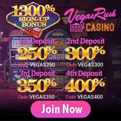 VegasRush Casino Banner - 250x250