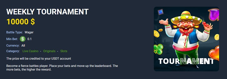 Coins.Game Casino - Weekly Tournament