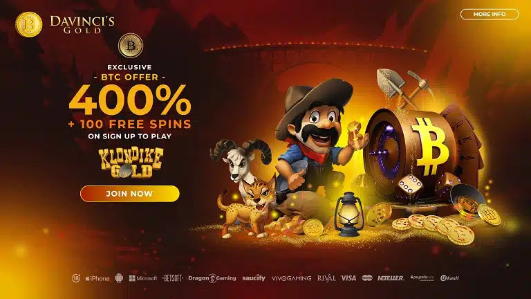 DaVinci's Gold Casino - Klondike Gold