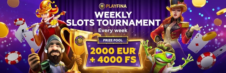Playfina Casino - Weekly Slots Tournament