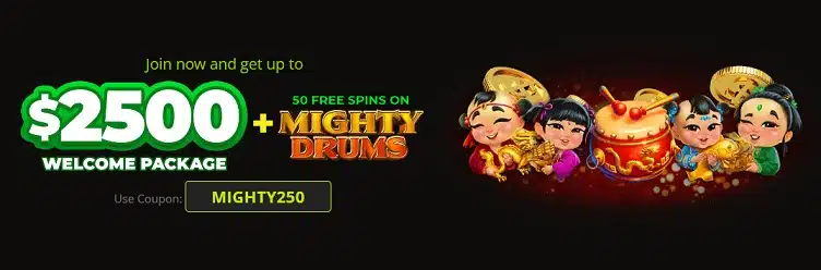 Raging Bull Casino - Mighty Drums