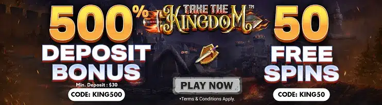 Slots 7 Casino - Take the Kingdom bonuses
